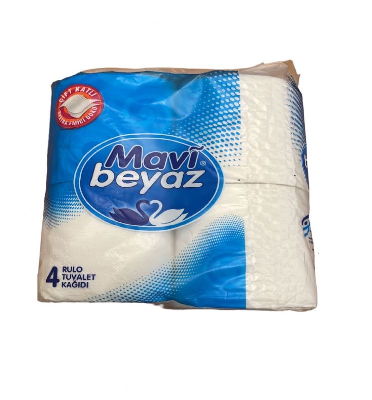 Mavi Beyaz Tuvalet Kağıdı 2 Katlı 4'lü