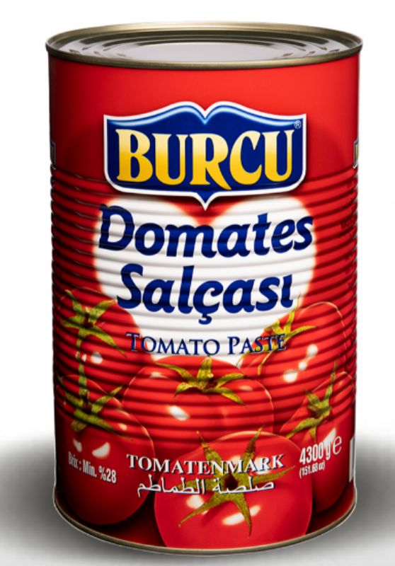 Burcu Domates Salçası 4300 gr (28 Brix)