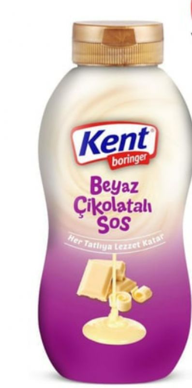 Kent Boringer 320g Beyaz Çikolatalı Topping Sos
