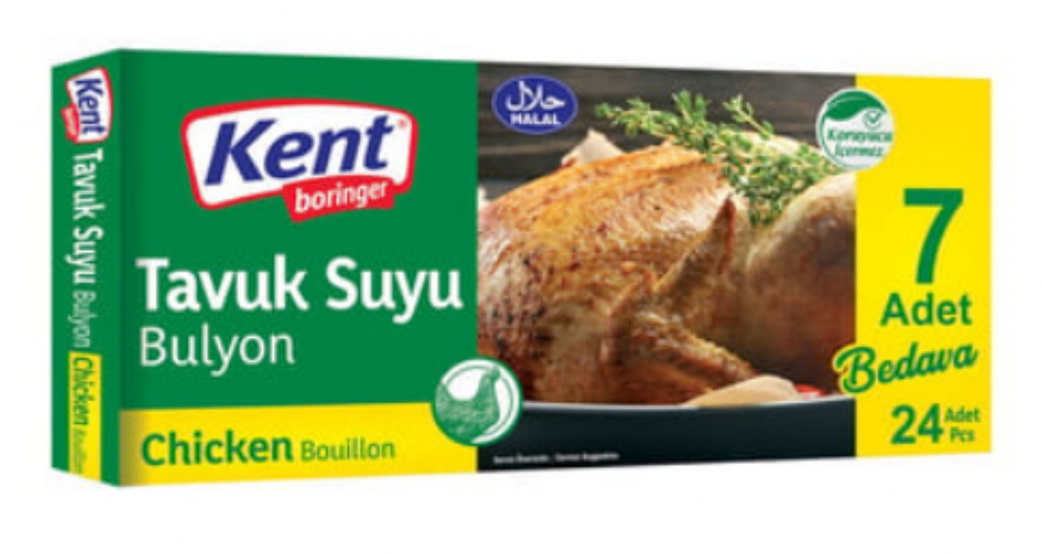 Kent Boringer Tavuk Suyu Bulyon 24 Adet