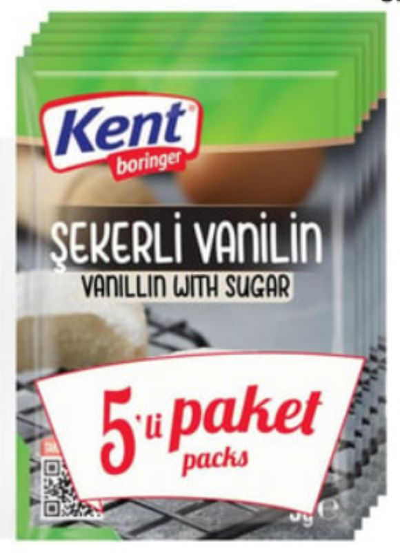 Kent Boringer 5g*5 adet Şekerli Vanilin