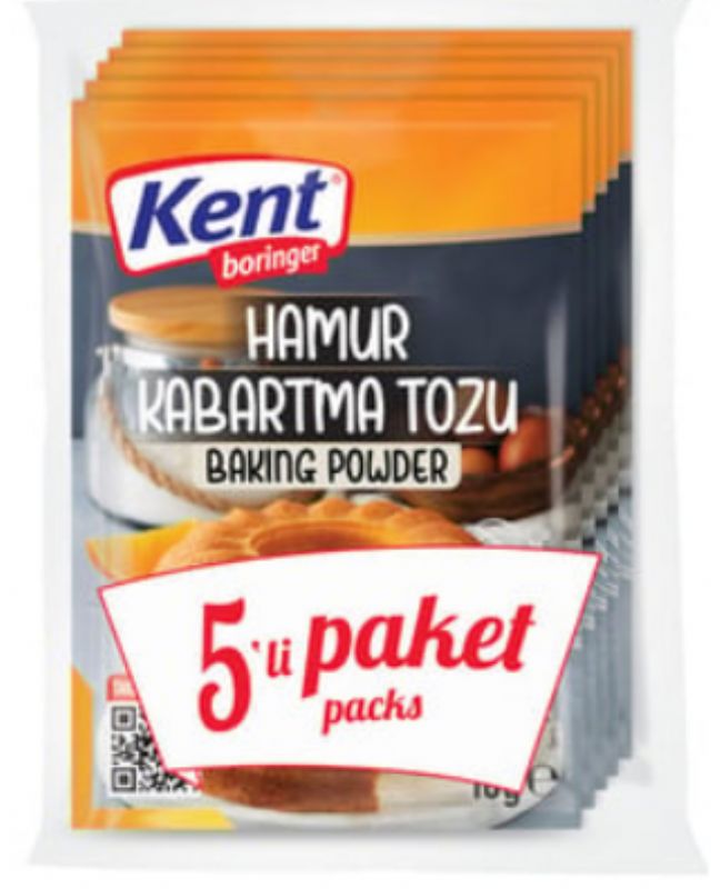Kent Boringer 10g*5 adet Hamur Kabartma Tozu